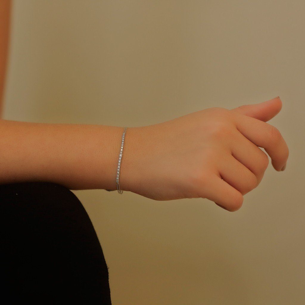 EinStein Diamant Tennisarmband Diamant Tennis Armband Weißgold günstig online kaufen