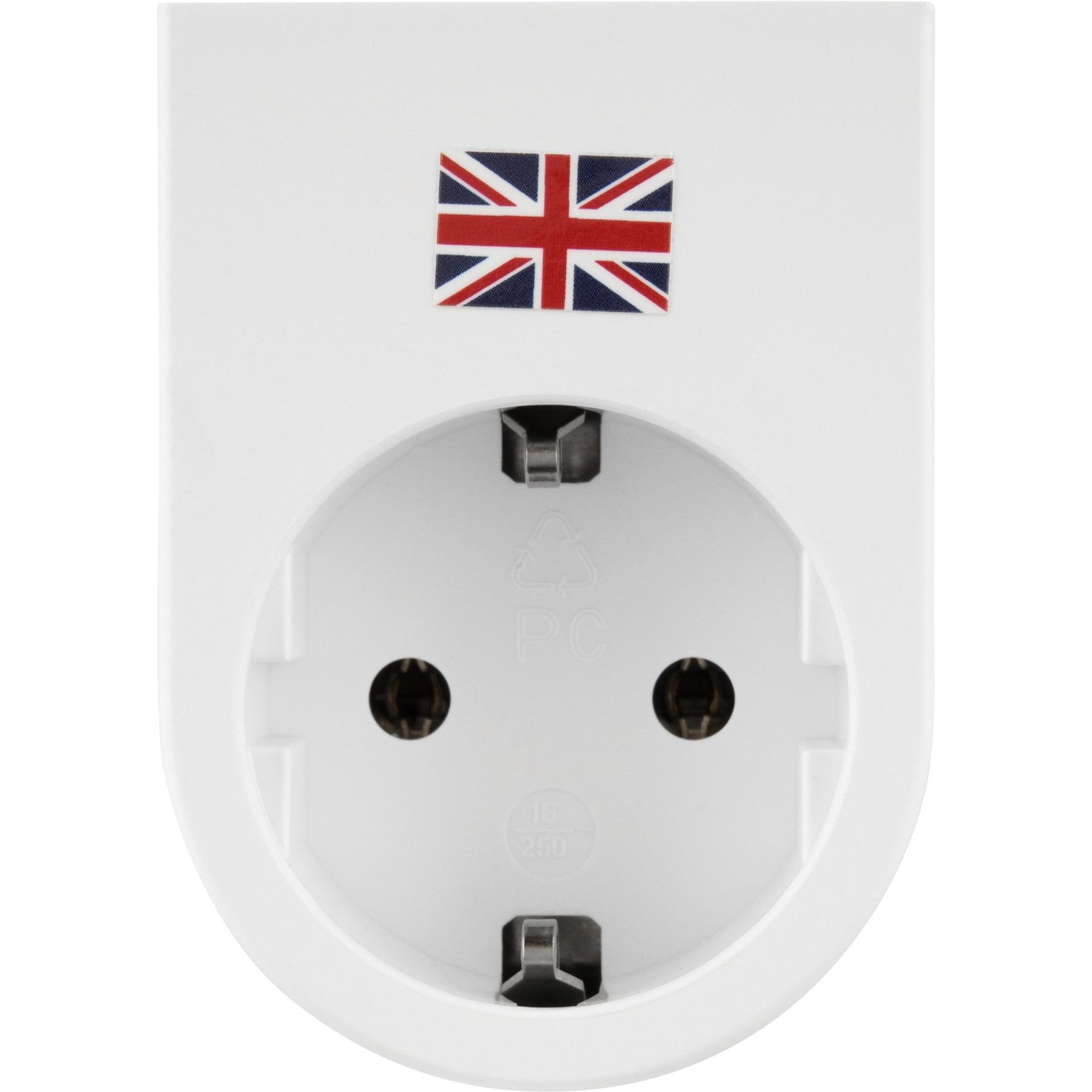 REV REV Reisestecker Traveler, UK, weiß Reiseadapter