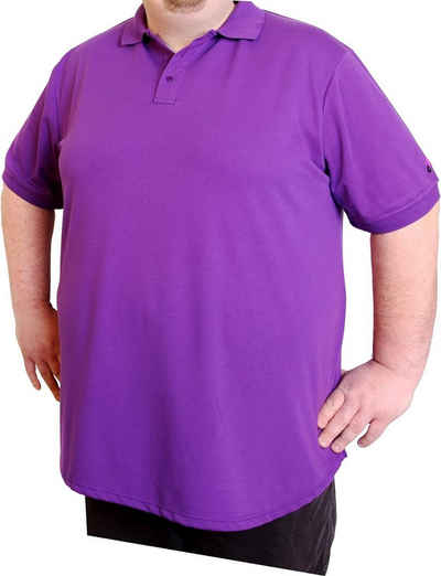 Oslo MasterLine Poloshirt Polo Shirt kurzarm atmungsaktiv Übergröße-Universalgröße 6 XL bis 8 XL People Clothes 8 XL Universalgröße extra lang Farbe lila