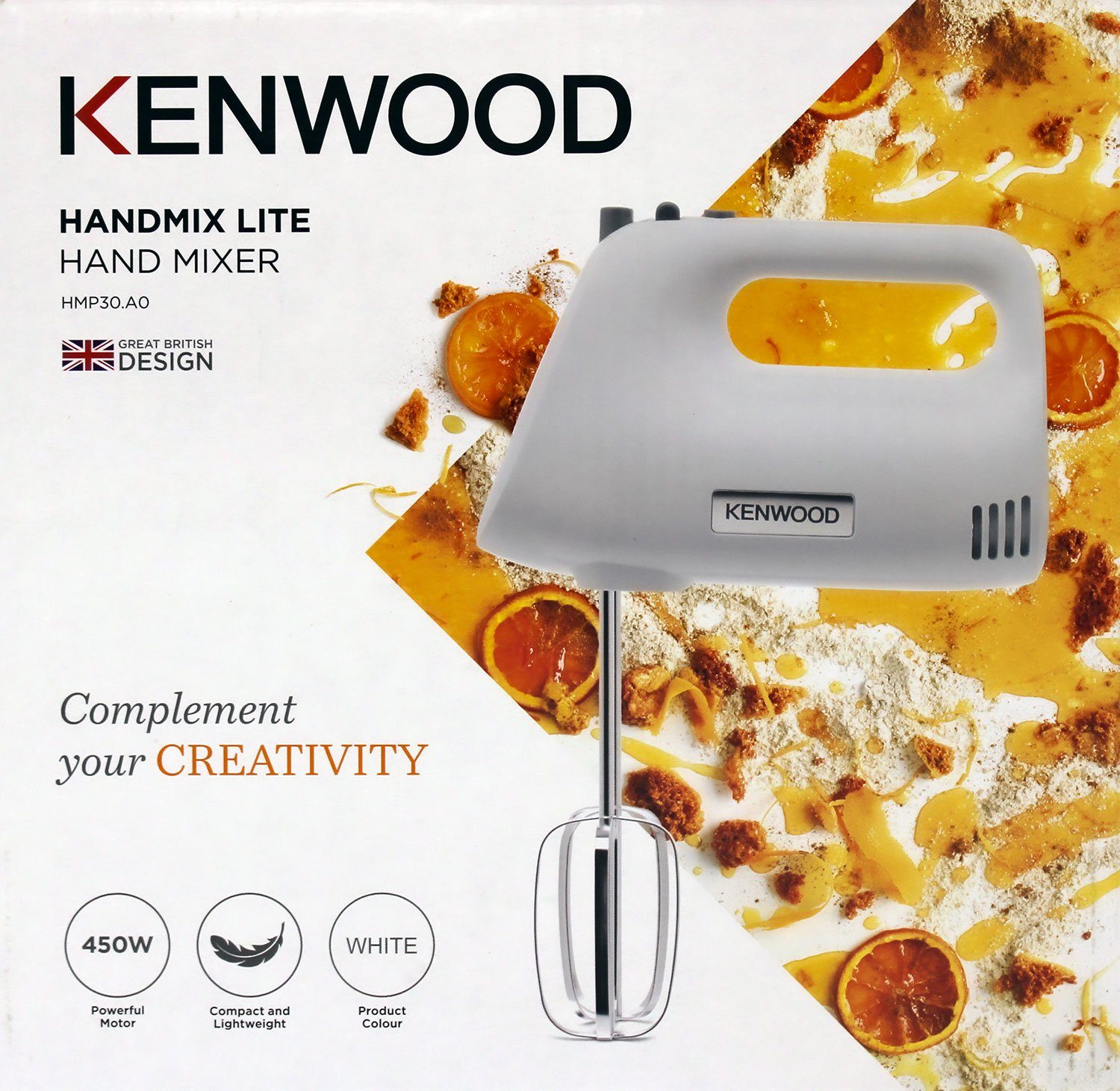 Kenwood Handmixer HMP30.A0WH Handmixer weiß 450W