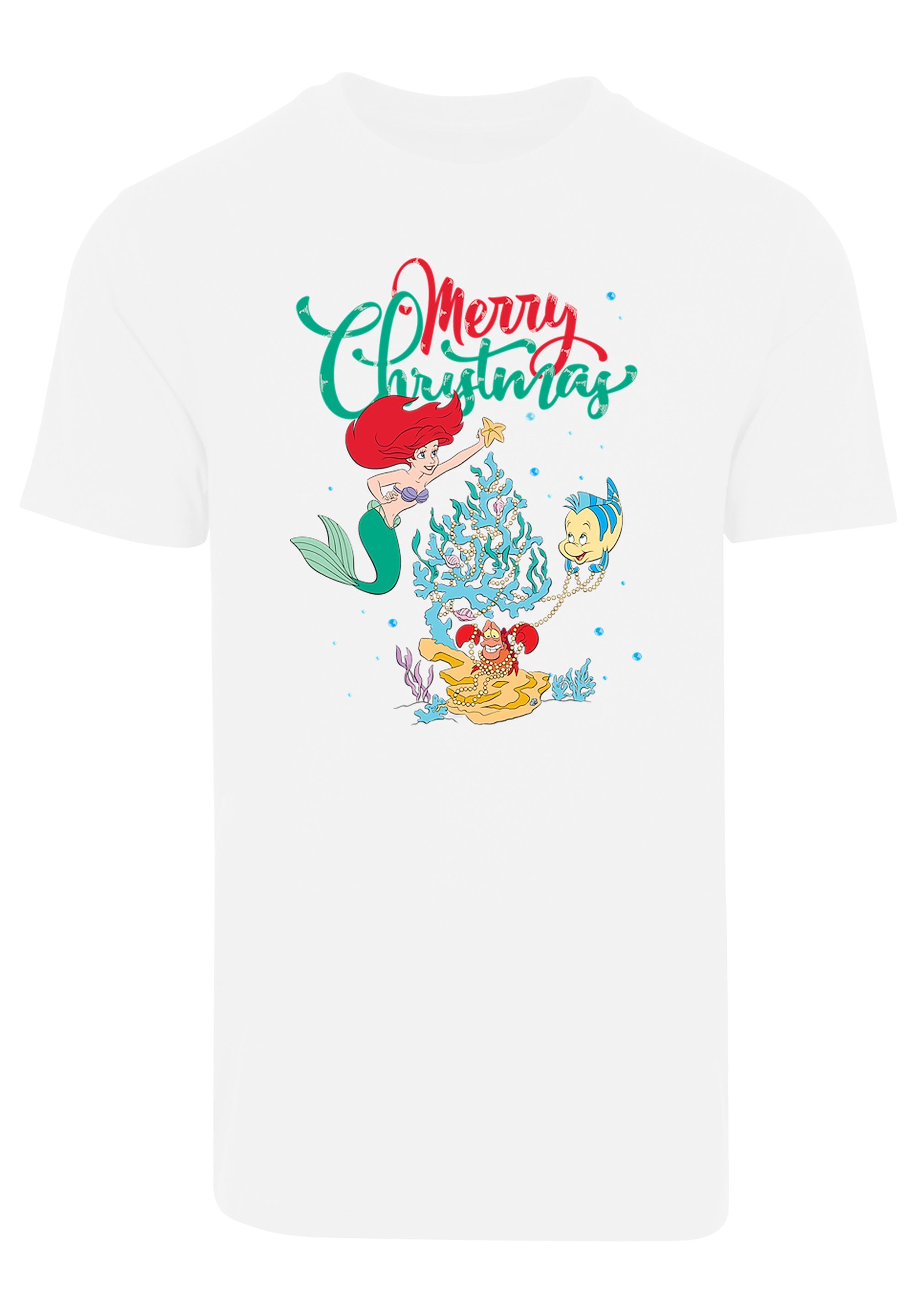 Arielle die Meerjungfrau Weihnachten weiß F4NT4STIC T-Shirt Print