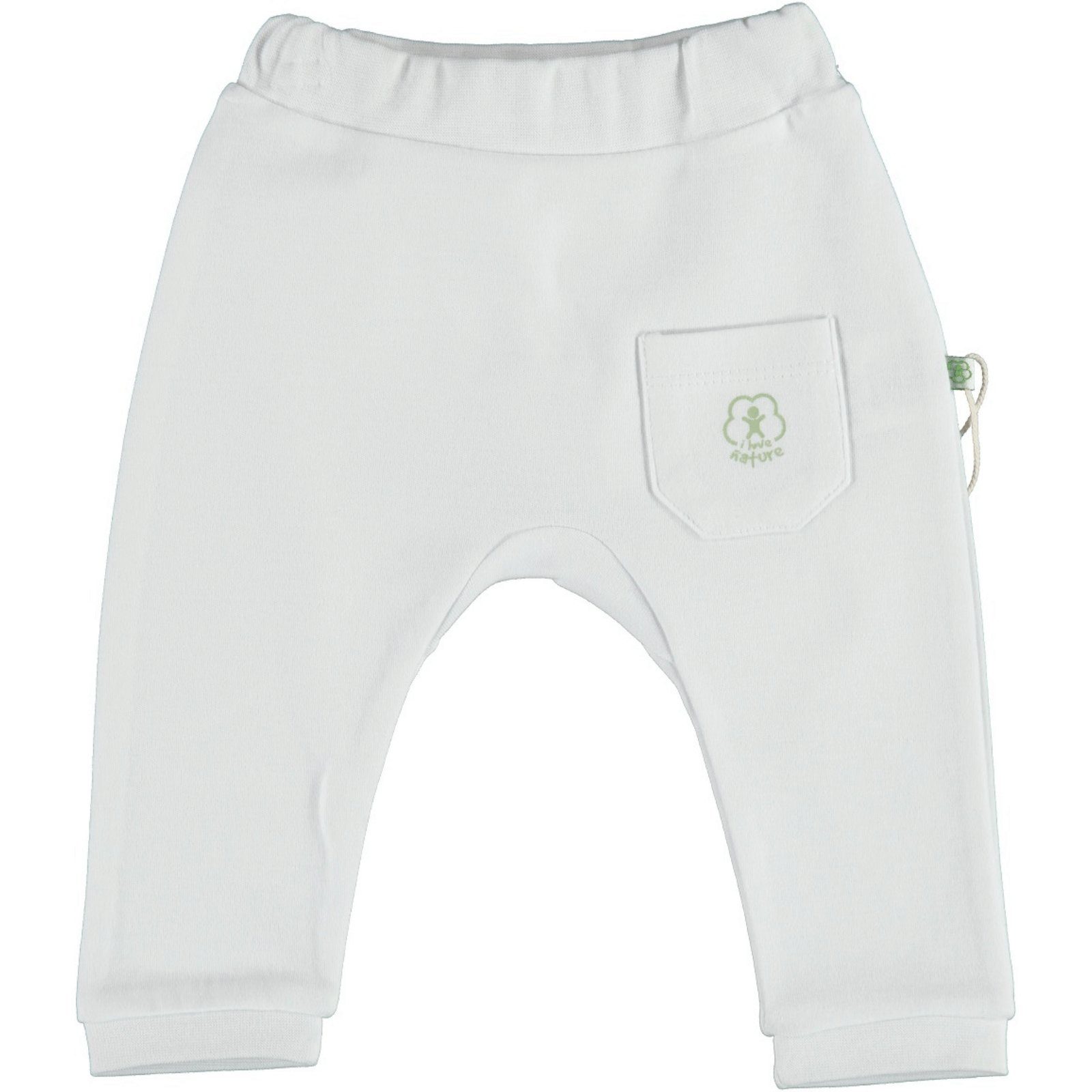 Basic Homewearhose Nature weiß biorganic Bio-Baumwolle 100%