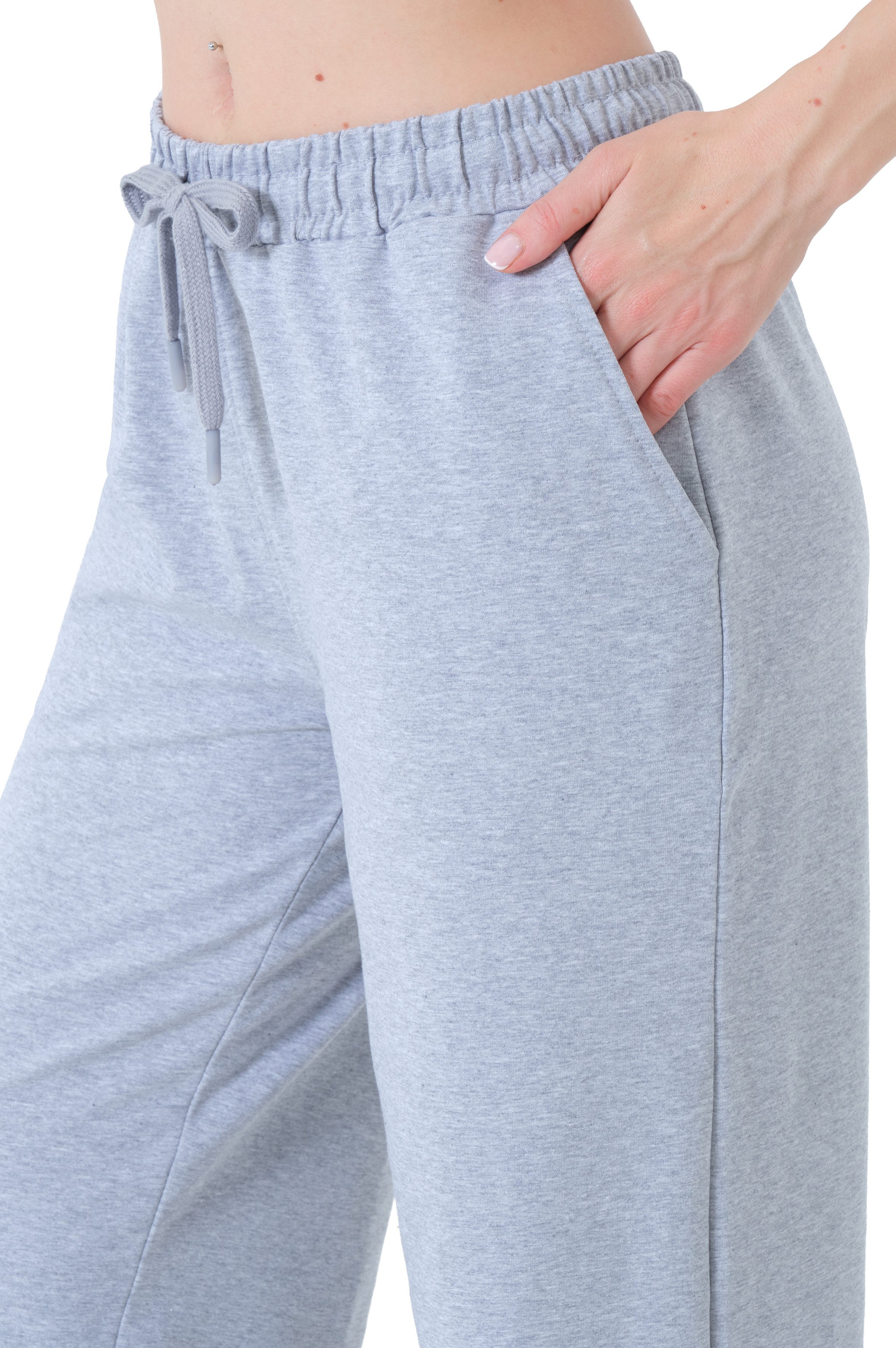 Smith & Solo Jogginghose Jogginghose Damen, Sporthose Baumwolle, Trainingshose Alltagstauglich, Bequem, Atmungsaktiv, Baumwolle, Elastisch