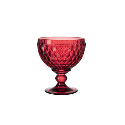 Villeroy & Boch Sektglas Boston Coloured Sekt- und Dessertschale Rot, Glas