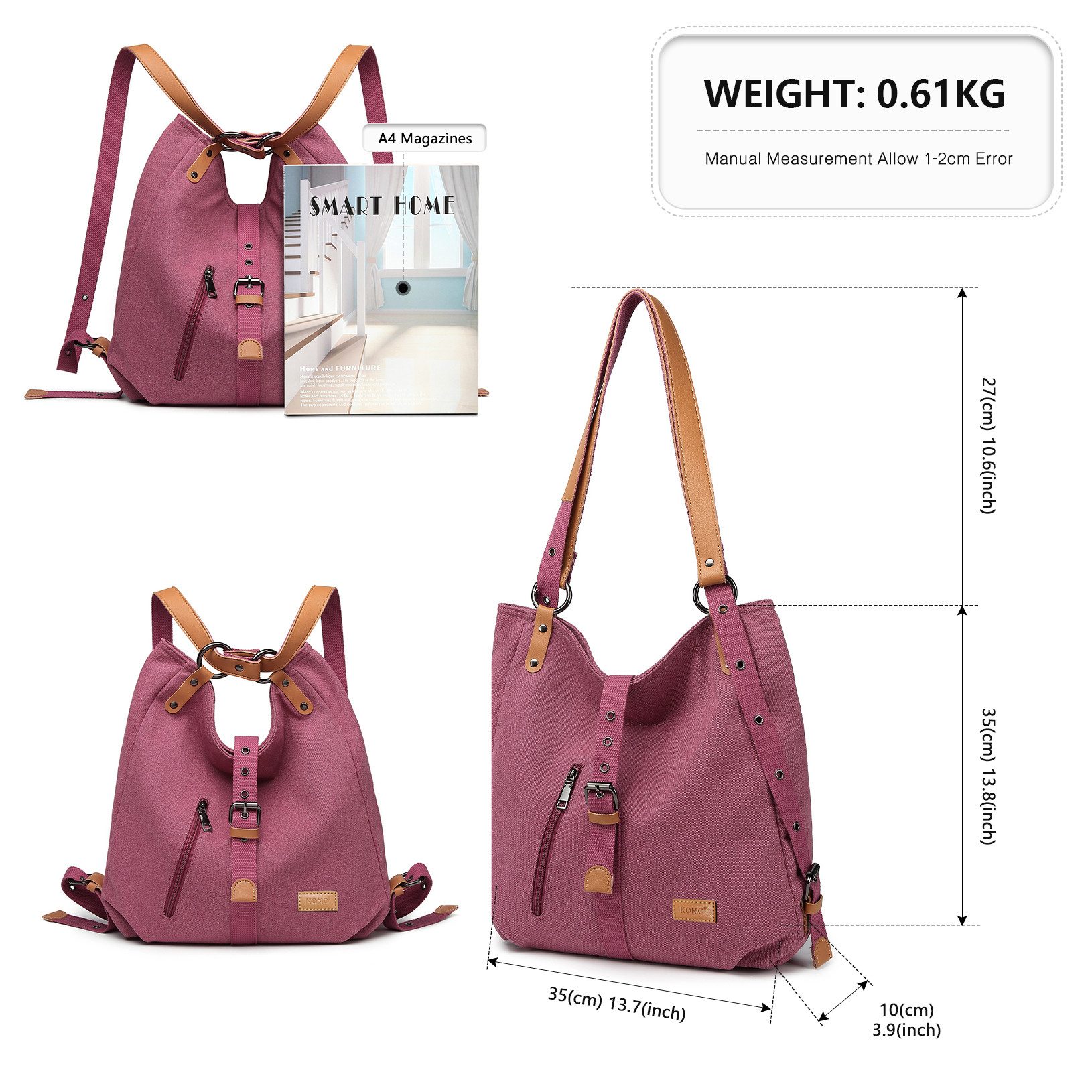 KONO Handtasche Canvas Handtasche 2 in günstig online kaufen