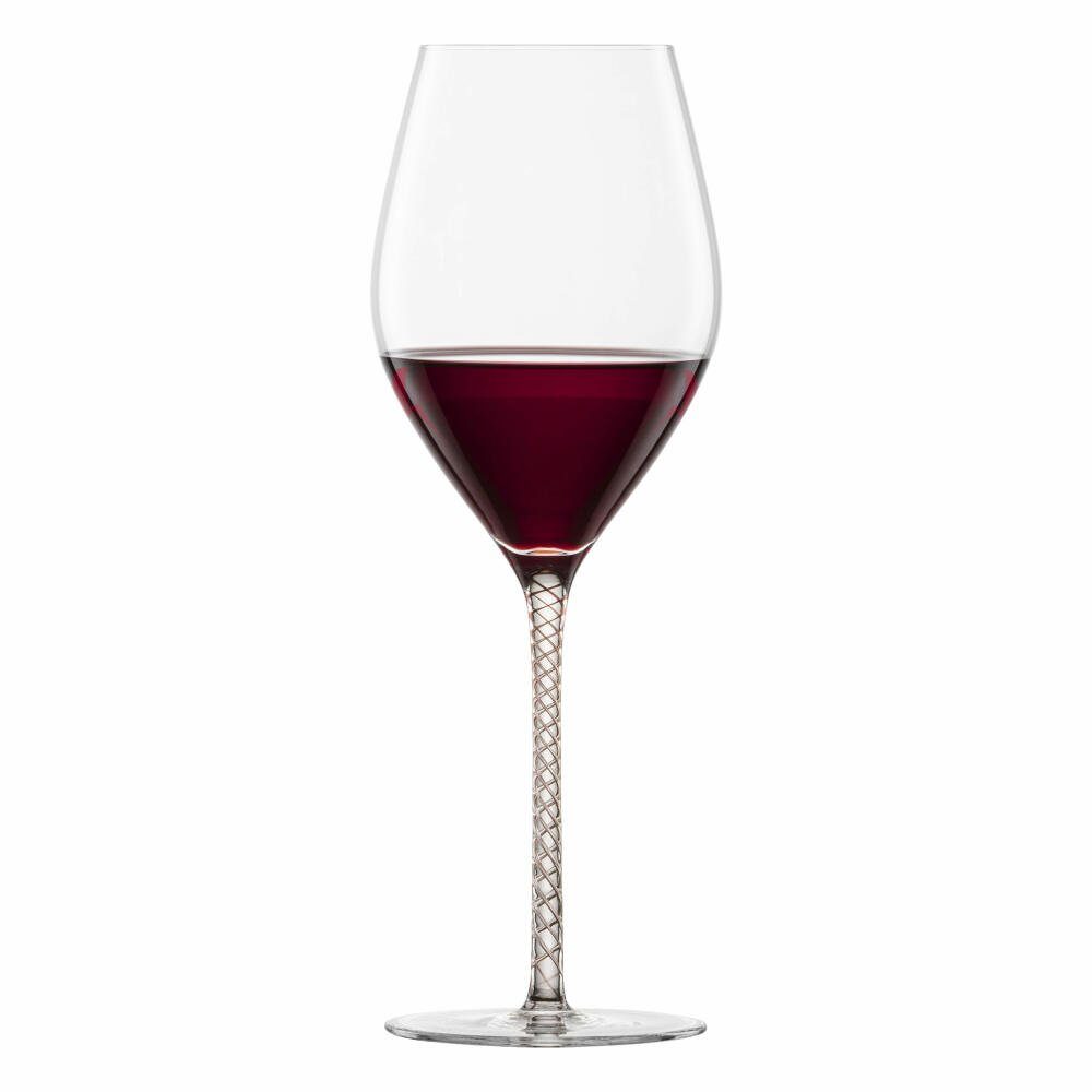 Zwiesel Glas Rotweinglas Bordeaux Spirit Aubergine, 2-tlg., Glas, handgefertigt