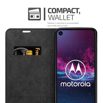 Cadorabo Handyhülle Motorola ONE ACTION Motorola ONE ACTION, Klappbare Handy Schutzhülle - Hülle - mit Standfunktion und Kartenfach