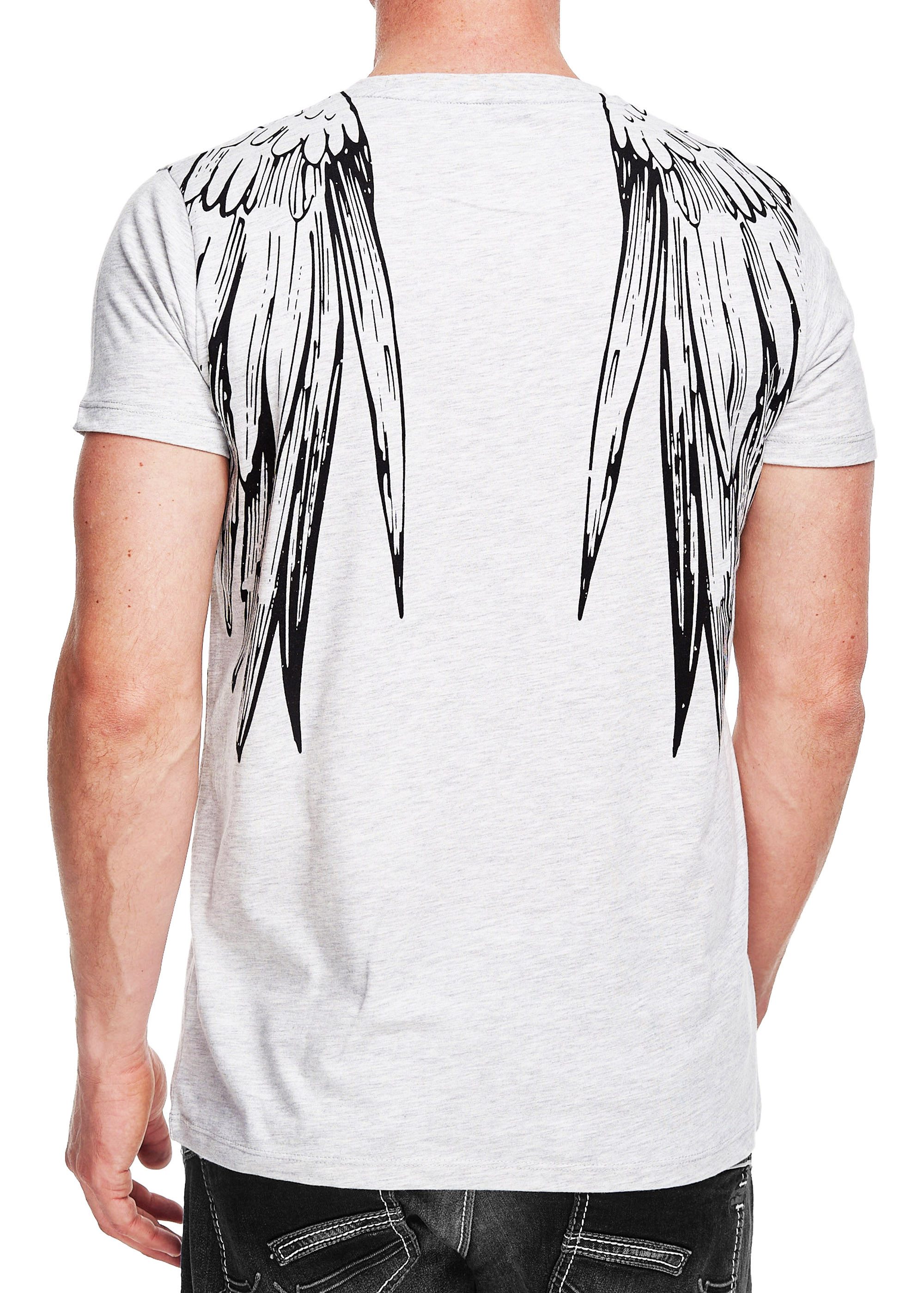 R-NEAL T-Shirt T-Shirt Washed Streetwear Printed günstig online kaufen