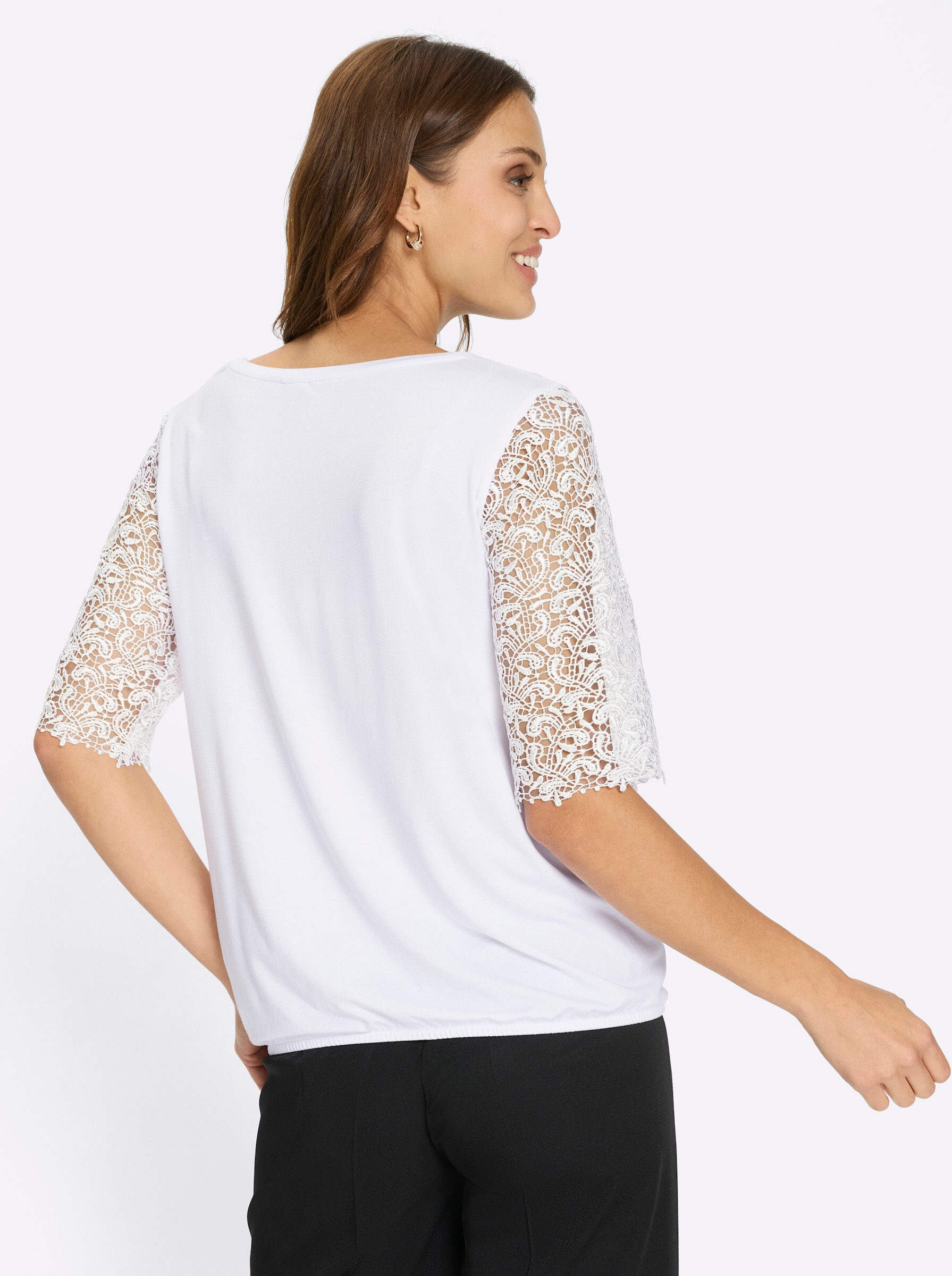 Witt T-Shirt Spitzen-Shirt Kurzarm