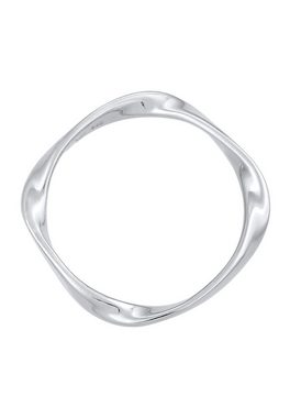 Elli Fingerring Bandring Gedreht Stapelring Basic 925 Silber, Twisted