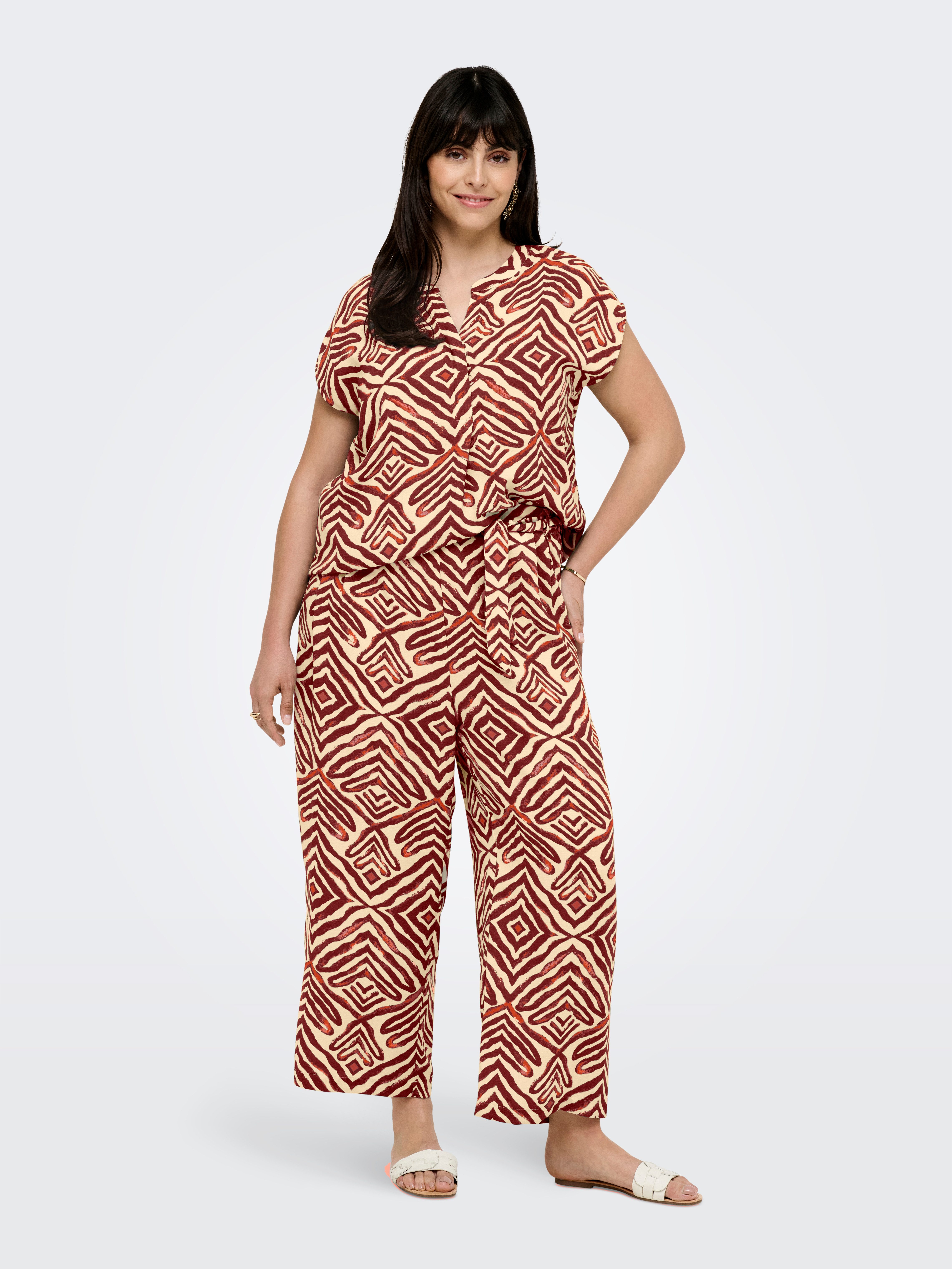 ONLY CARMAKOMA Culotte CARSHILLA CULOTTE PANT AOP BS Sommerhose