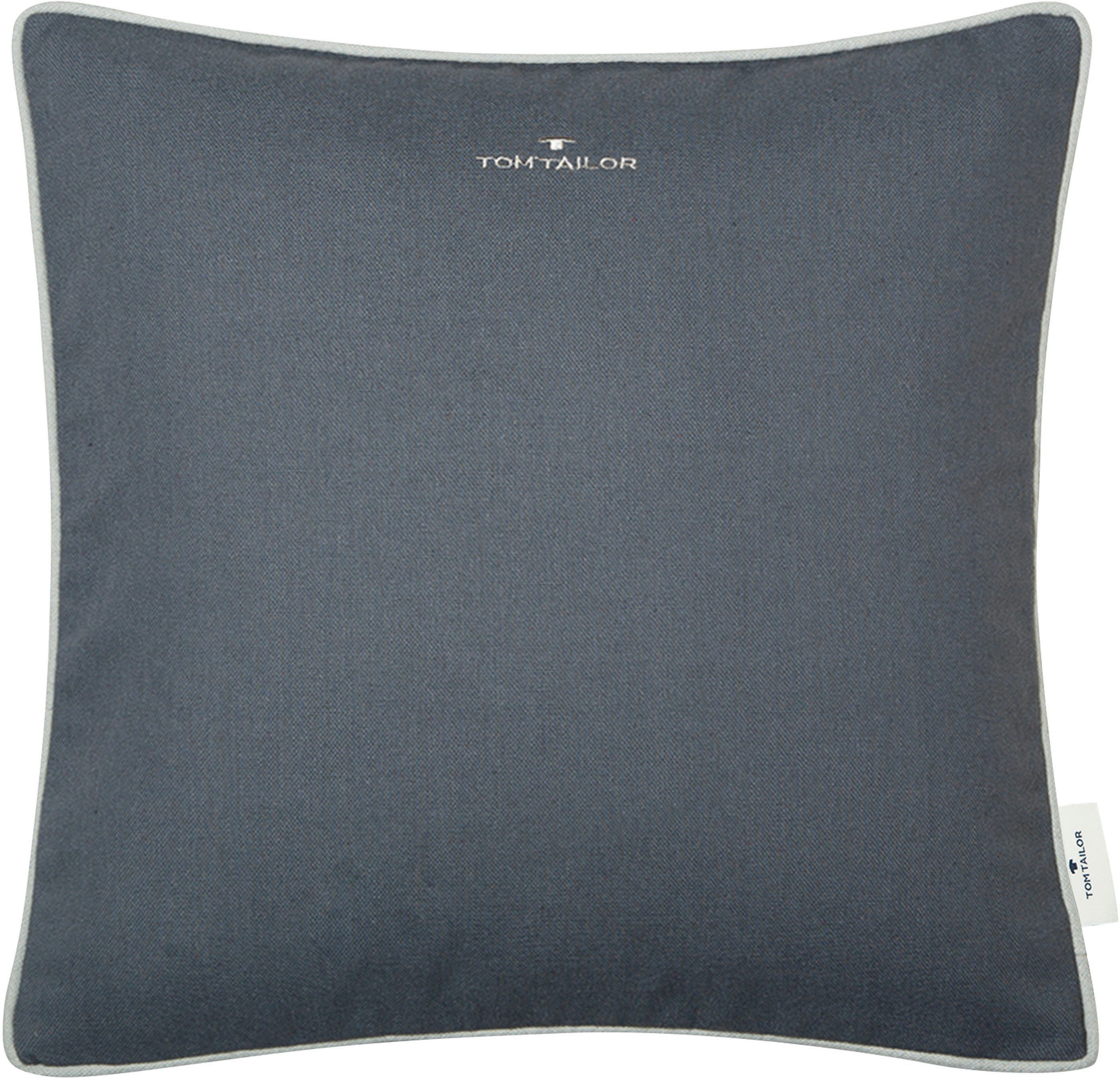 TOM TAILOR HOME Dekokissen "Dove Signature" mit Paspel, Kissenhülle ohne Fü günstig online kaufen