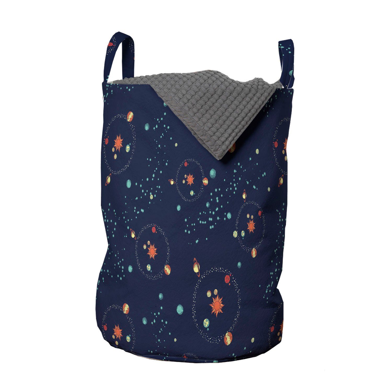 Abakuhaus Wäschesäckchen Wäschekorb mit Griffen Kordelzugverschluss für Waschsalons, Astrologie Galaxy Mystic Universe