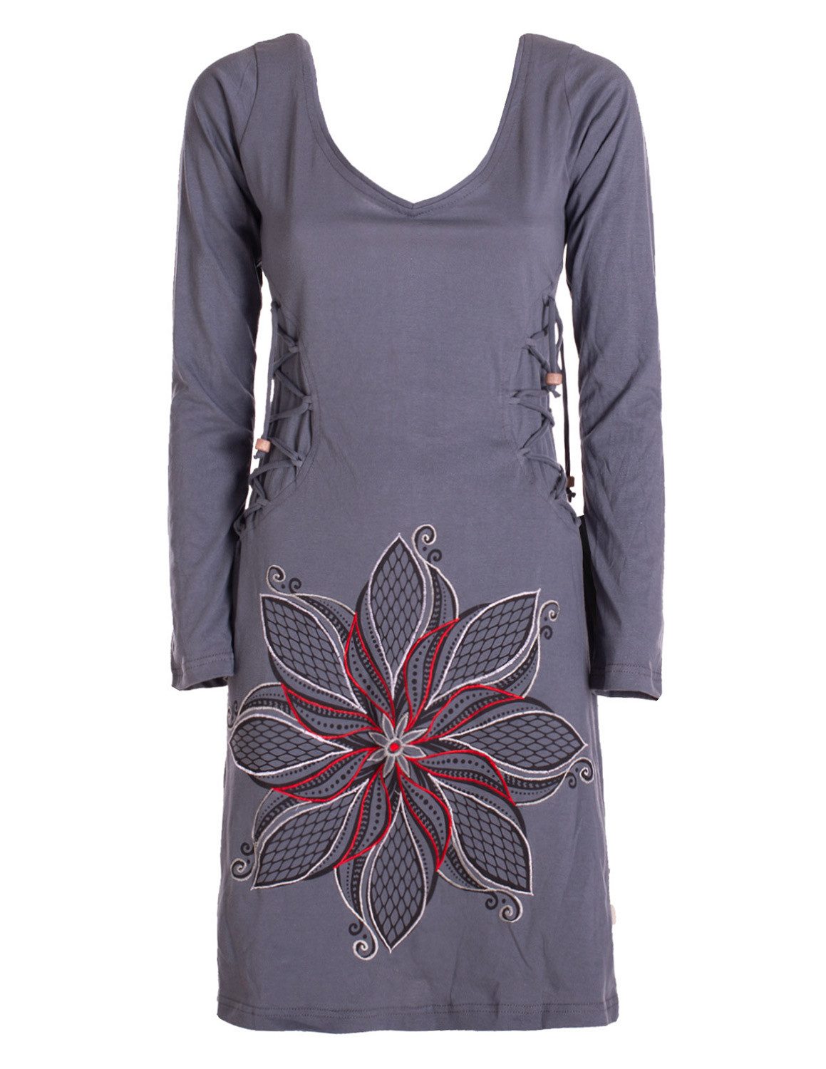 Vishes Minikleid Leichtes Langarmshirt-Kleid Damen Langarm günstig online kaufen