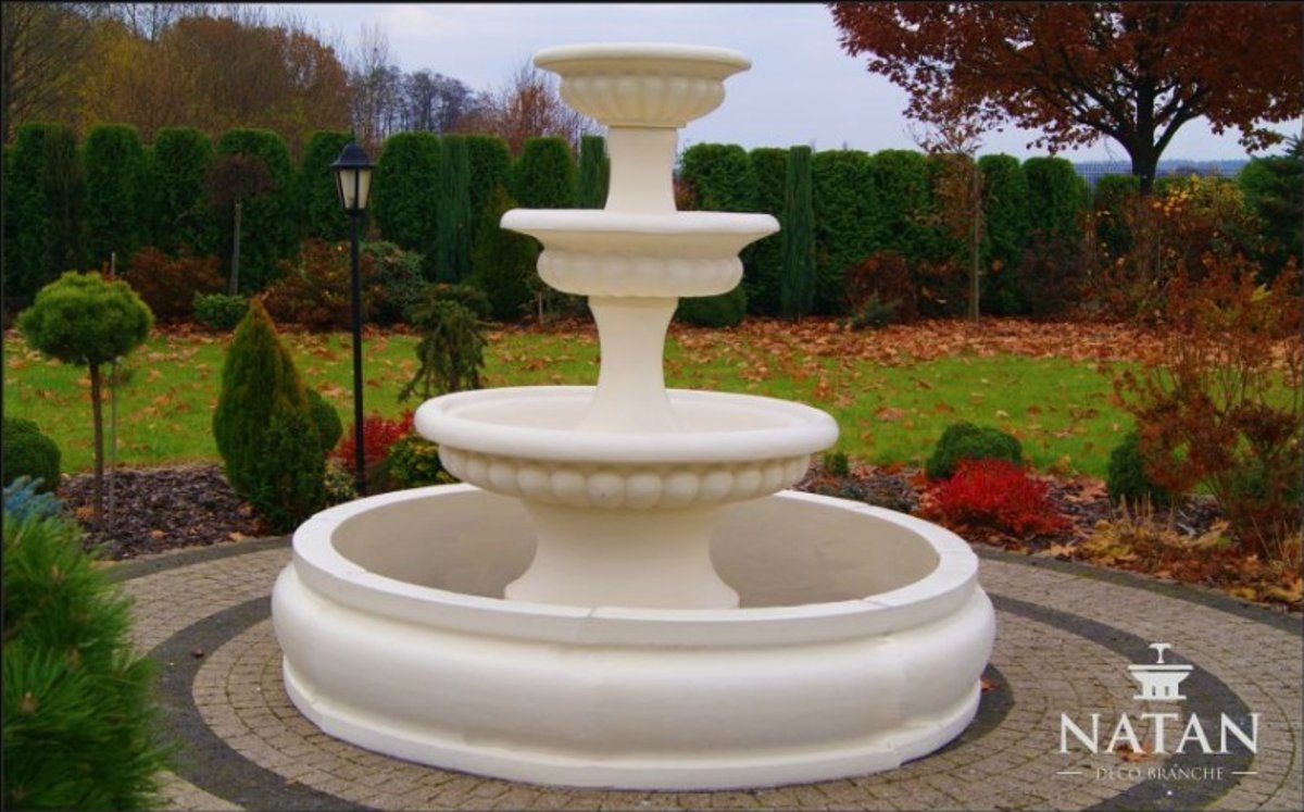 Fontaine für Springbrunnen Becken Teich Zierbrunnen Garten JVmoebel Skulptur Brunnen