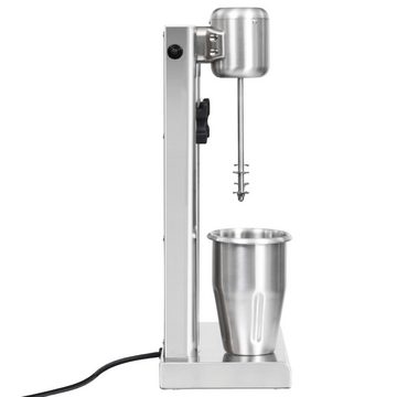 vidaXL Standmixer Milchshake-Mixer mit zwei Bechern Edelstahl 2 L, 160 W