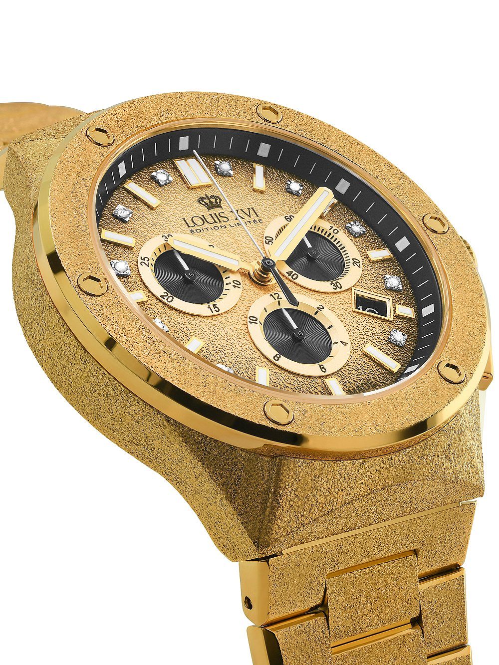 LOUIS XVI Quarzuhr Louis XVI LXVI1213 Le Monarque Chronograph Herrenuhr 42mm 5ATM Louis XVI LXVI1213 Le Monarque Chronograph Herrenuhr 42mm 5ATM