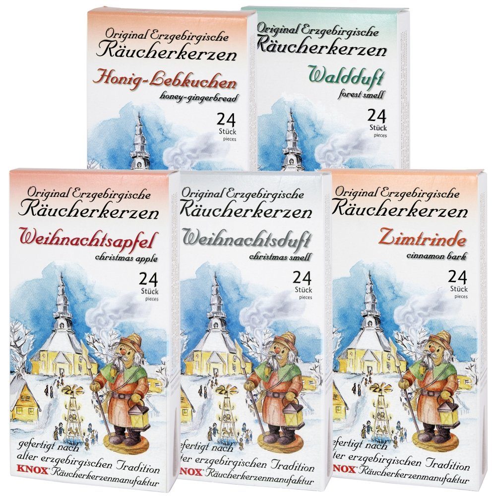 KNOX Duftkerze 5er Räucherkerzen Set, Räucherkerzen Größe M - Inhalt jeweil günstig online kaufen