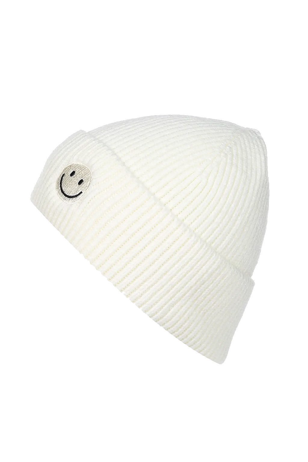 Faera Strickmütze Mit Smiley, Rippenstrick, weiches Tragegefühl (1-St., mod günstig online kaufen