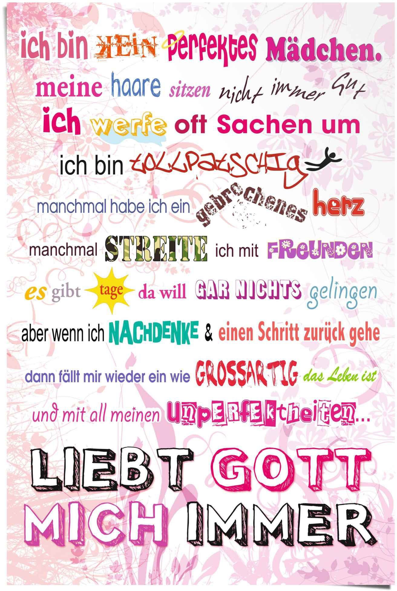 Poster St) (1 perfektes Kein Reinders! Mädchen,