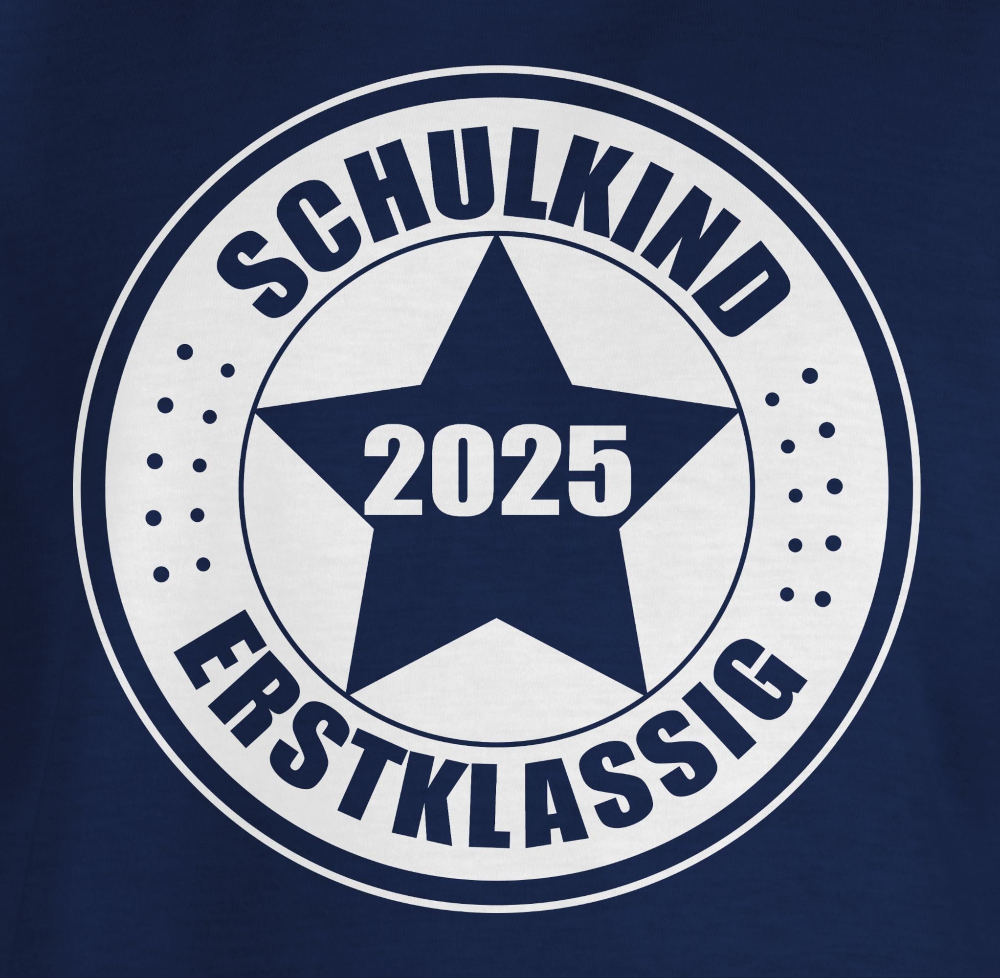 Shirtracer T-Shirt Schulkind 2025 Erstklassig Geschenk Einschulung Geschenke Schulanfang Einschulung Junge Schulanfang Geschenke