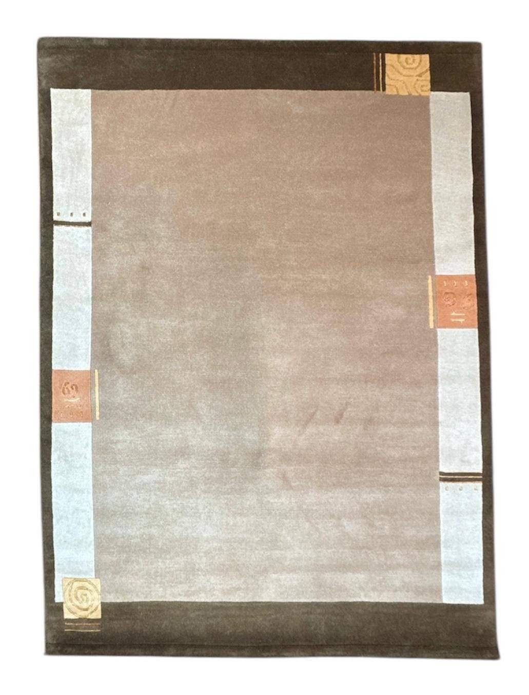 Rug Studios Teppich VENUS NEPAL - HANDGEKNÜPFT MODERN, Rechteckig, Höhe: 20 mm, Handgeknüpft, 170 x 240 cm, Sand