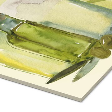 Posterlounge Acrylglasbild Annie Warren, Olivenöl-Set, Küche Malerei