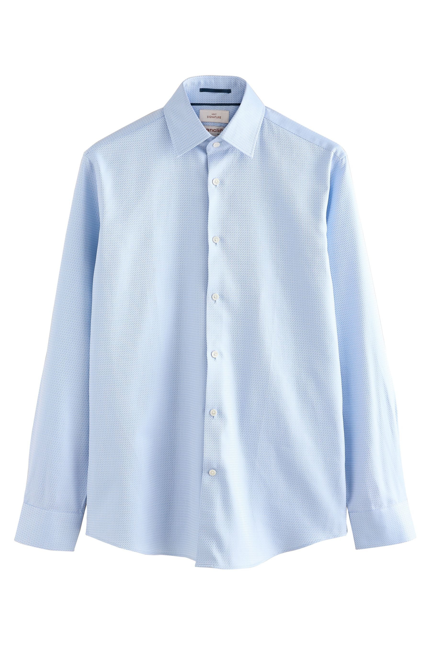 Langarmhemd Signature Strukturiertes Slim Fit Hemd Canclini