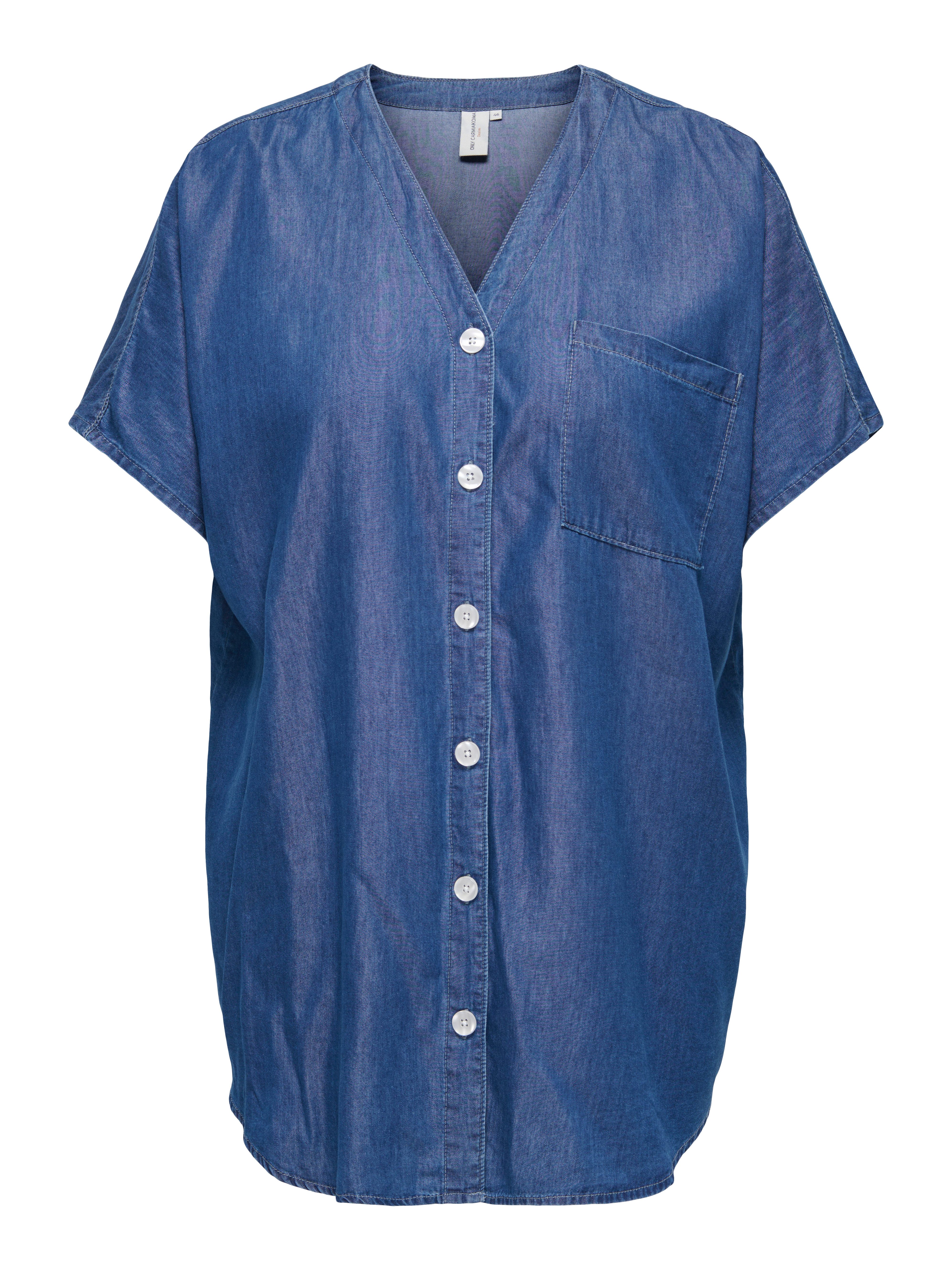 ONLY CARMAKOMA Kurzarmbluse CARBEA S/S TUNIC DNM GUA