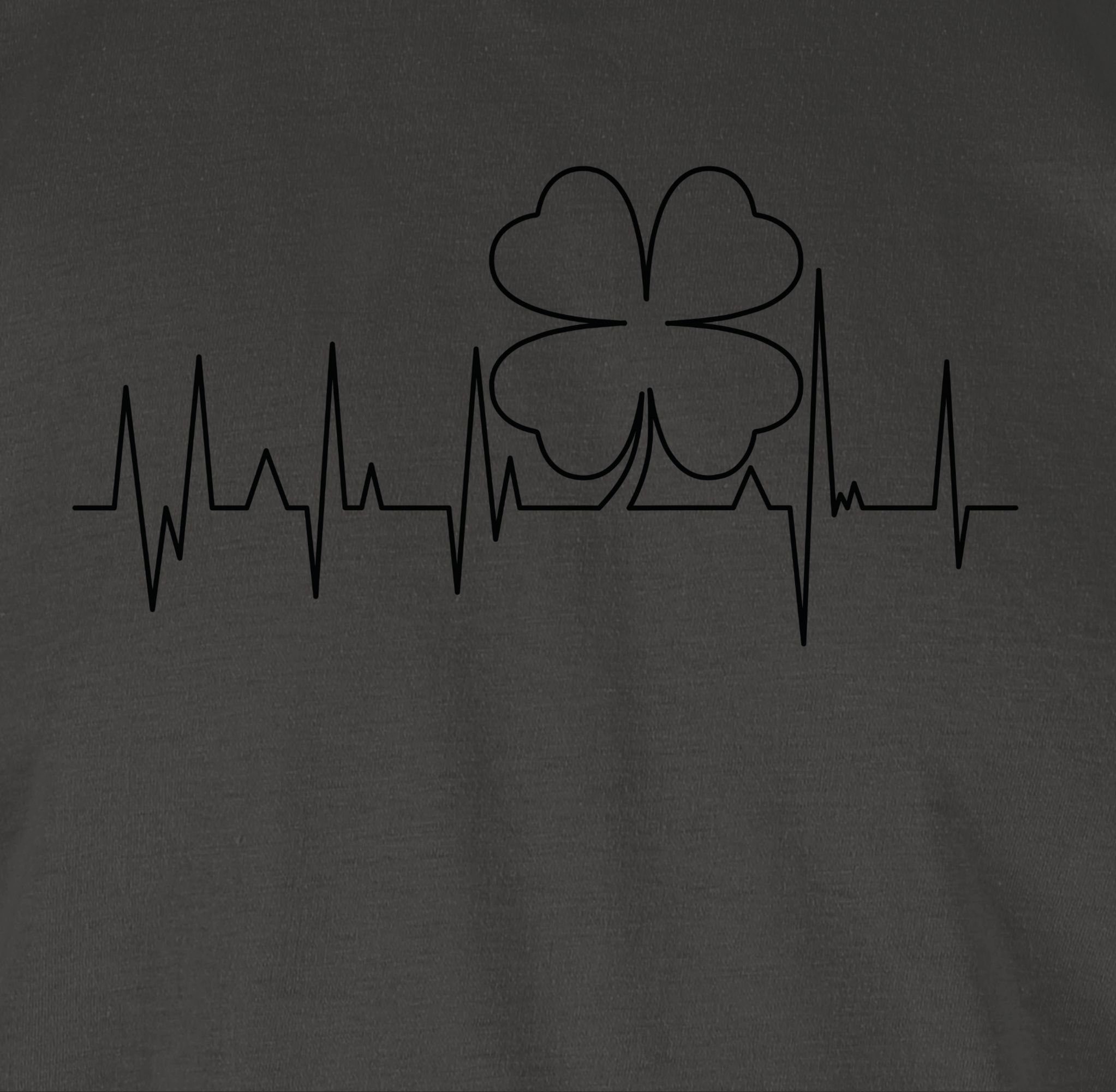 Shirtracer T-Shirt St. Patricks day Kleeblatt Herzschlag St. Patricks Day