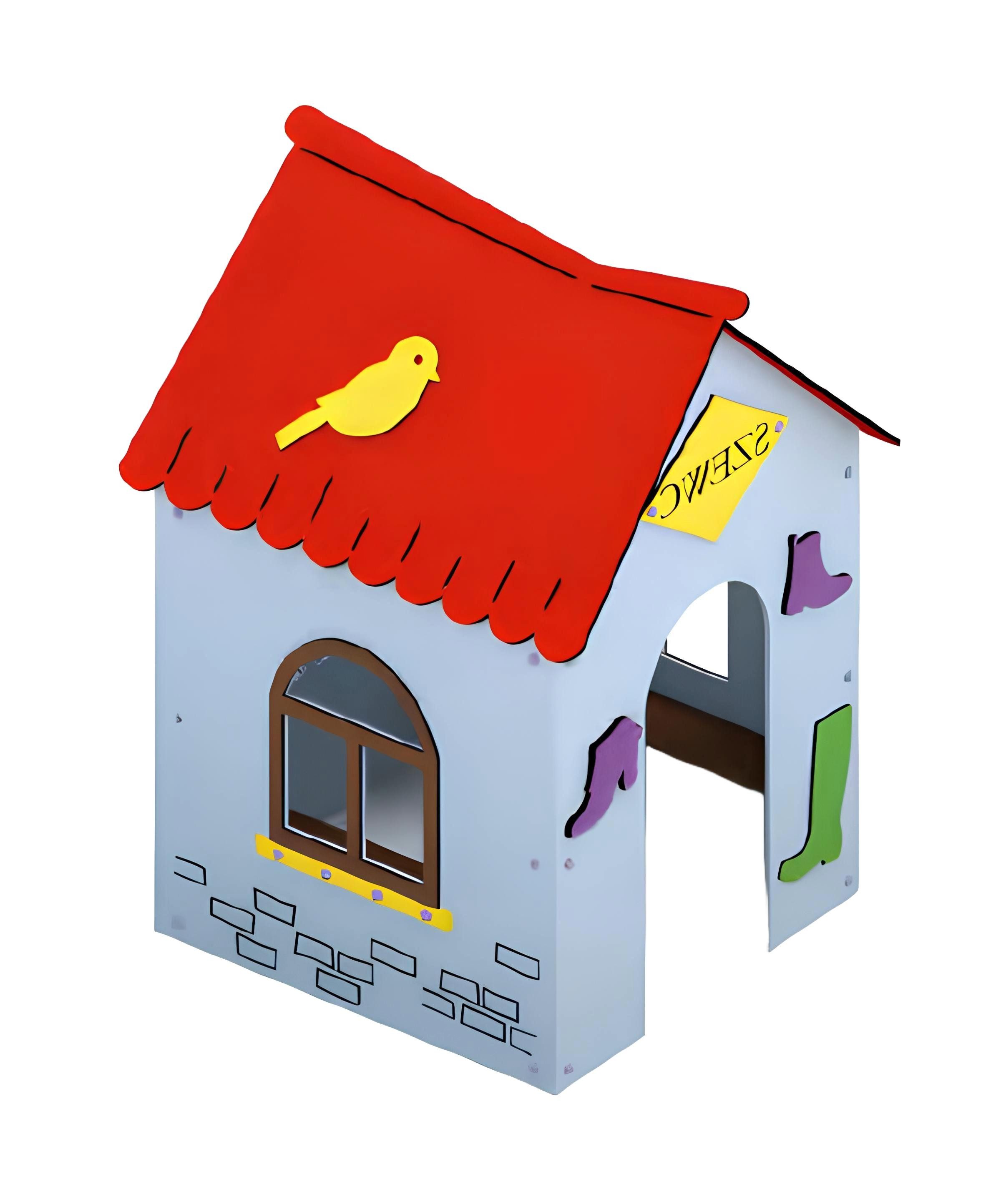 Xlmoebel Gartenhaus Farbenfrohes Spielhaus aus robustem Material für Kinder im Garten, (Spielplatz), Hergestellt in Europa