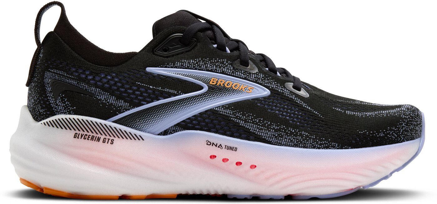 Brooks Glycerin GTS 22 BLACK/BLUE HERON/ORANGE Laufschuh