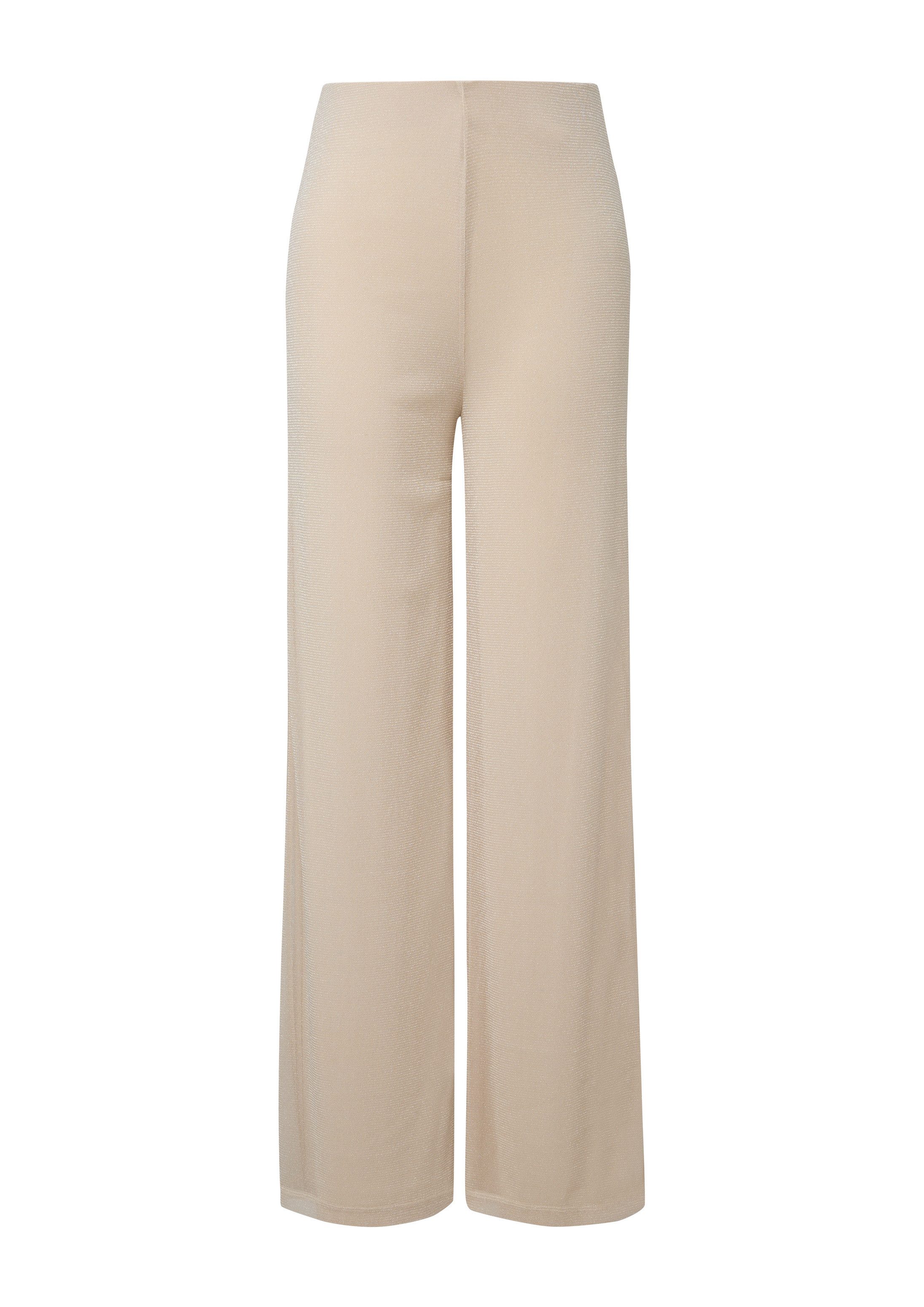 s.Oliver Chinos Hose Regular: Wide-Leg-Hose in Glitzer-Optik