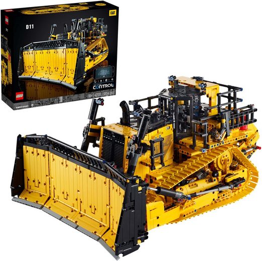 LEGO® Konstruktionsspielsteine »Appgesteuerter Cat® D11 Bulldozer (42131), LEGO® Technic«, (3854 St), Made in Europe