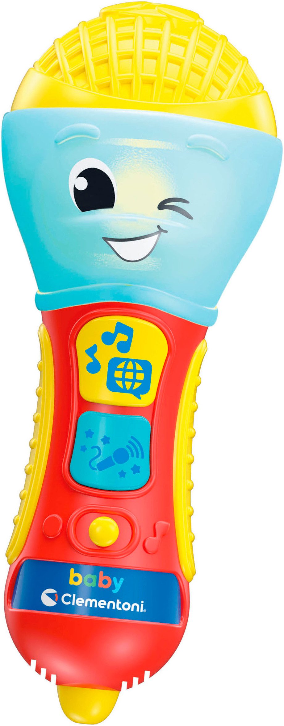 Clementoni® Lernspielzeug Baby Clementoni, Baby-Mikrophon, Mit Licht und Sound