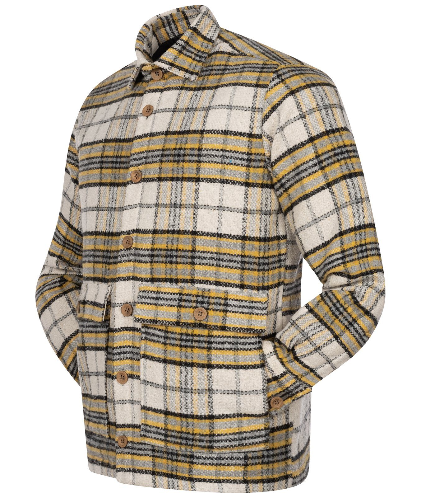 Hemdjacke Creek Herren Jacke Gelb H-338 Rock Flanelljacke