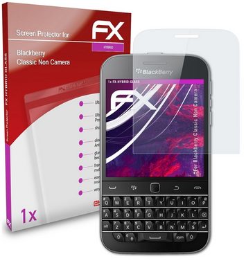 atFoliX Schutzfolie Panzerglasfolie für Blackberry Classic Non Camera, Ultradünn und superhart