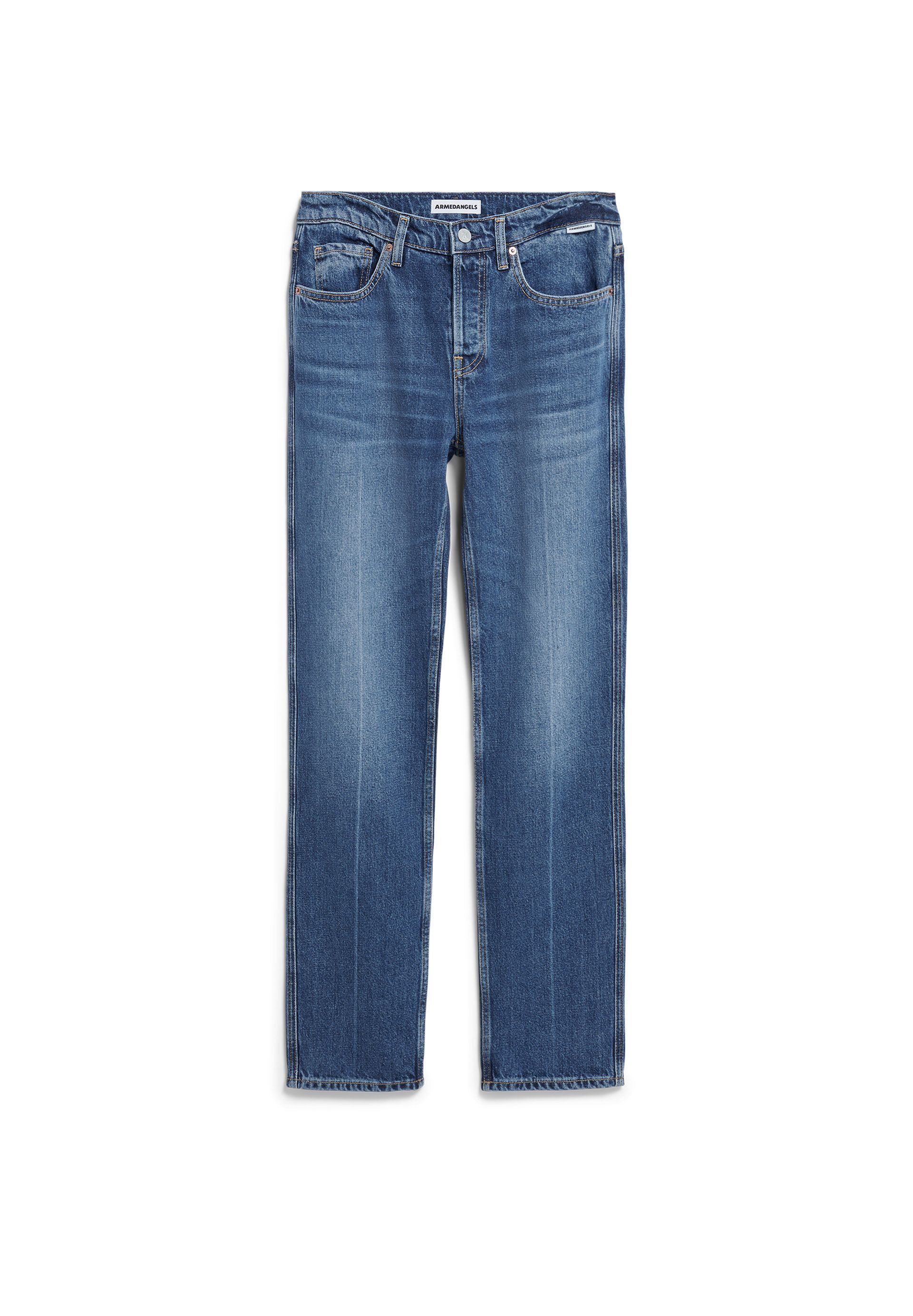 Straight-Jeans AAVELINE Straight Jeans aus Lyocell-Baumwoll-Mix