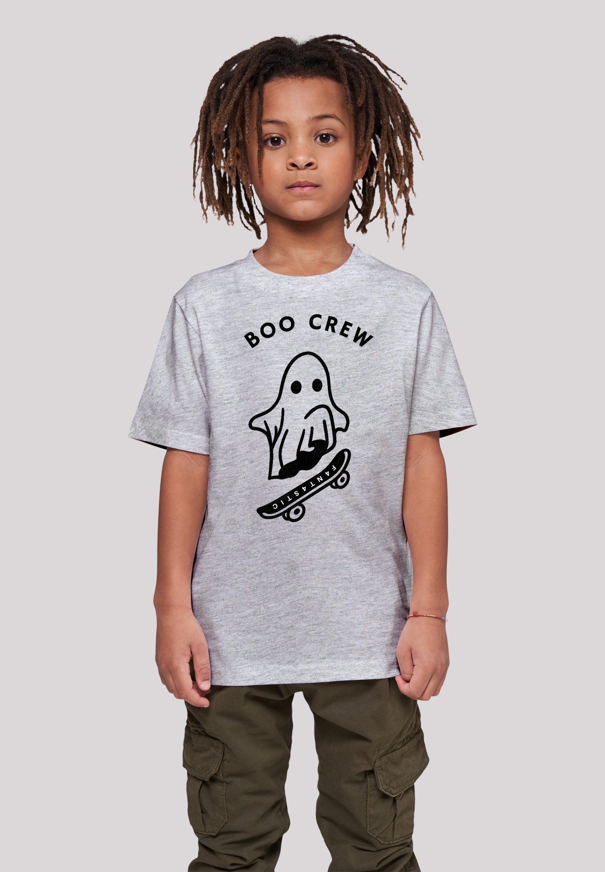 F4NT4STIC Kinder T-Shirt Crew T-Shirt Lässiges Boo Print, Halloween