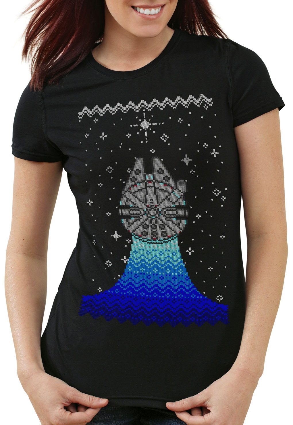 style3 T-Shirt Strick Wars Ugly Sweater xmas pulli star krieg wars der sterne