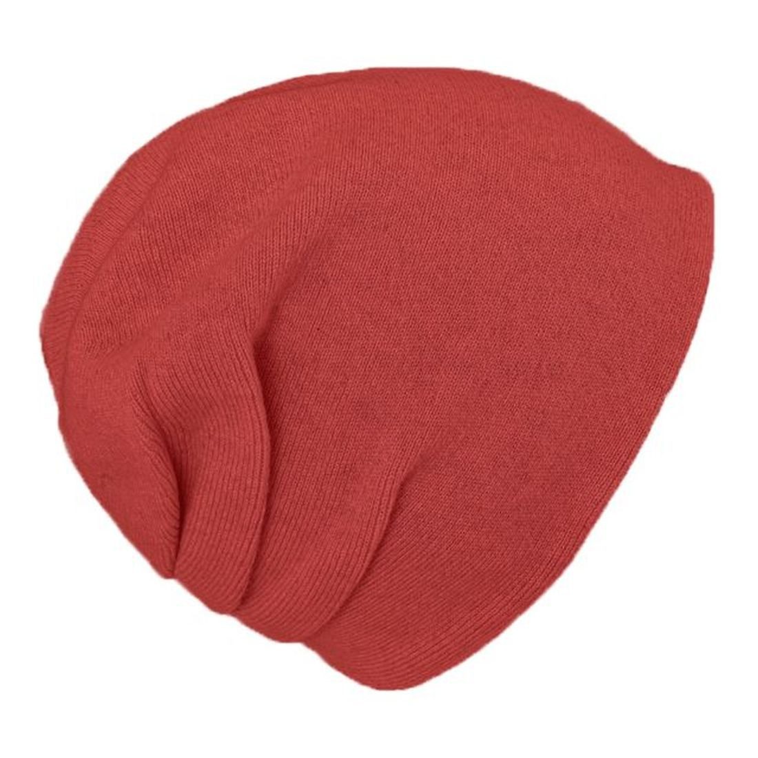 Fiebig Strickmütze Unifarbene Baske Strick Beanie Kaschmir