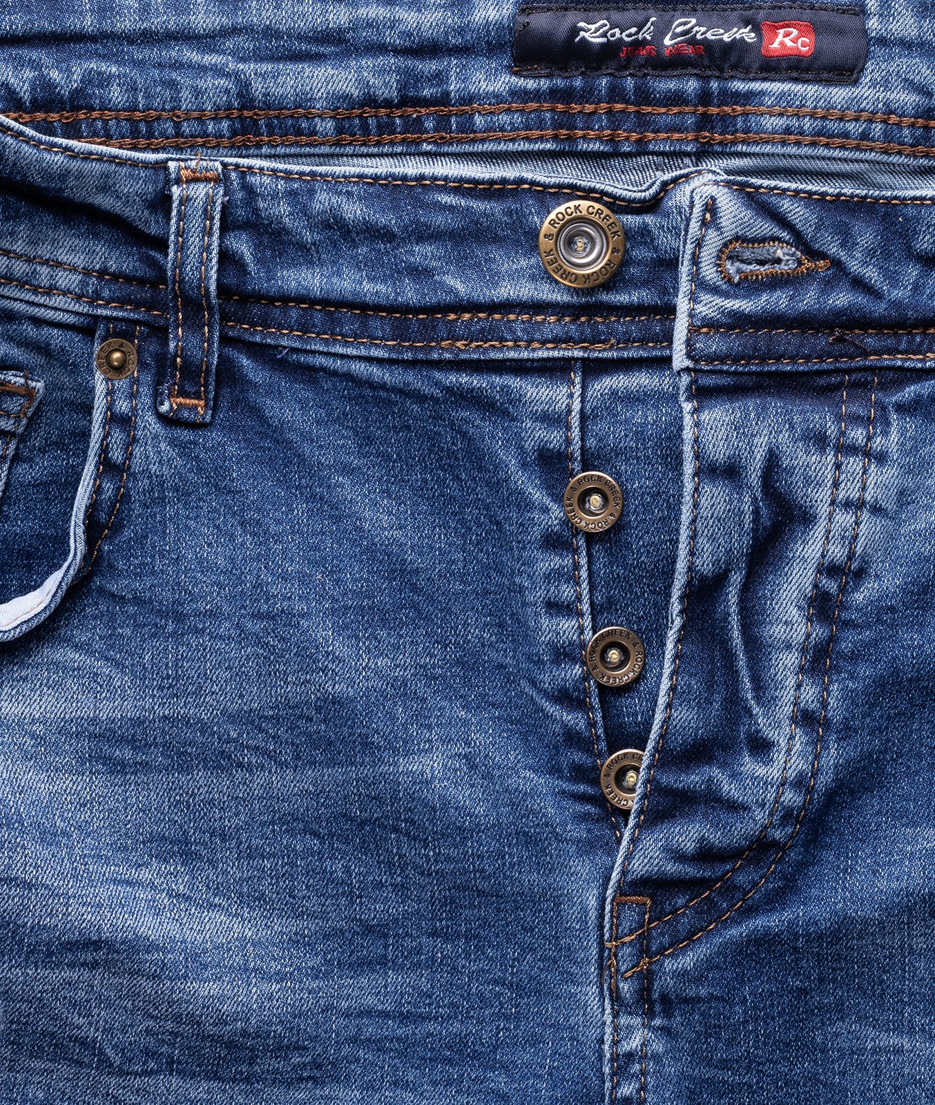Rock Creek Jeansshorts Herren Jeansshorts Denim RC-2126a
