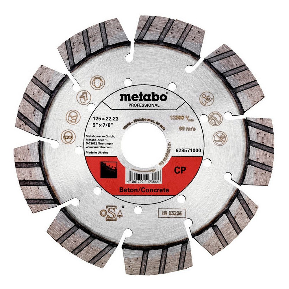 metabo Trennscheibe, Ø 125 mm, Diamant 125 x 22,23 mm Beton professional