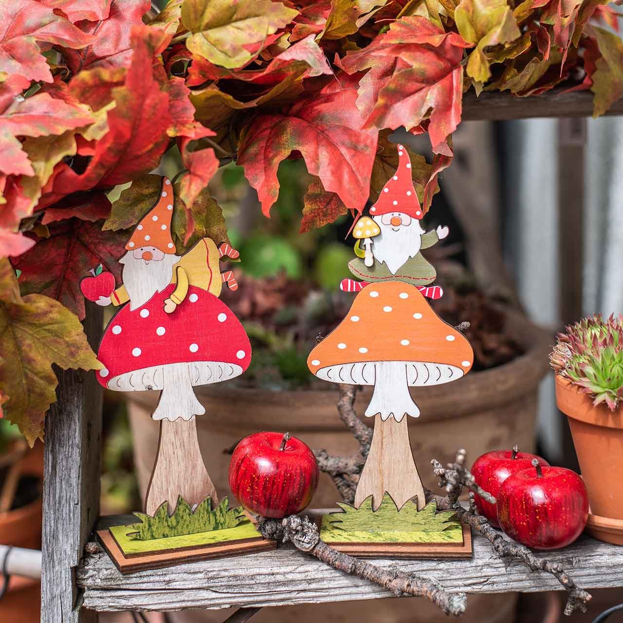 Kunstpflanze Deko-Apfel Rot Glänzend Kunstfrüchte 4, Viana, Höhe 4.5 cm