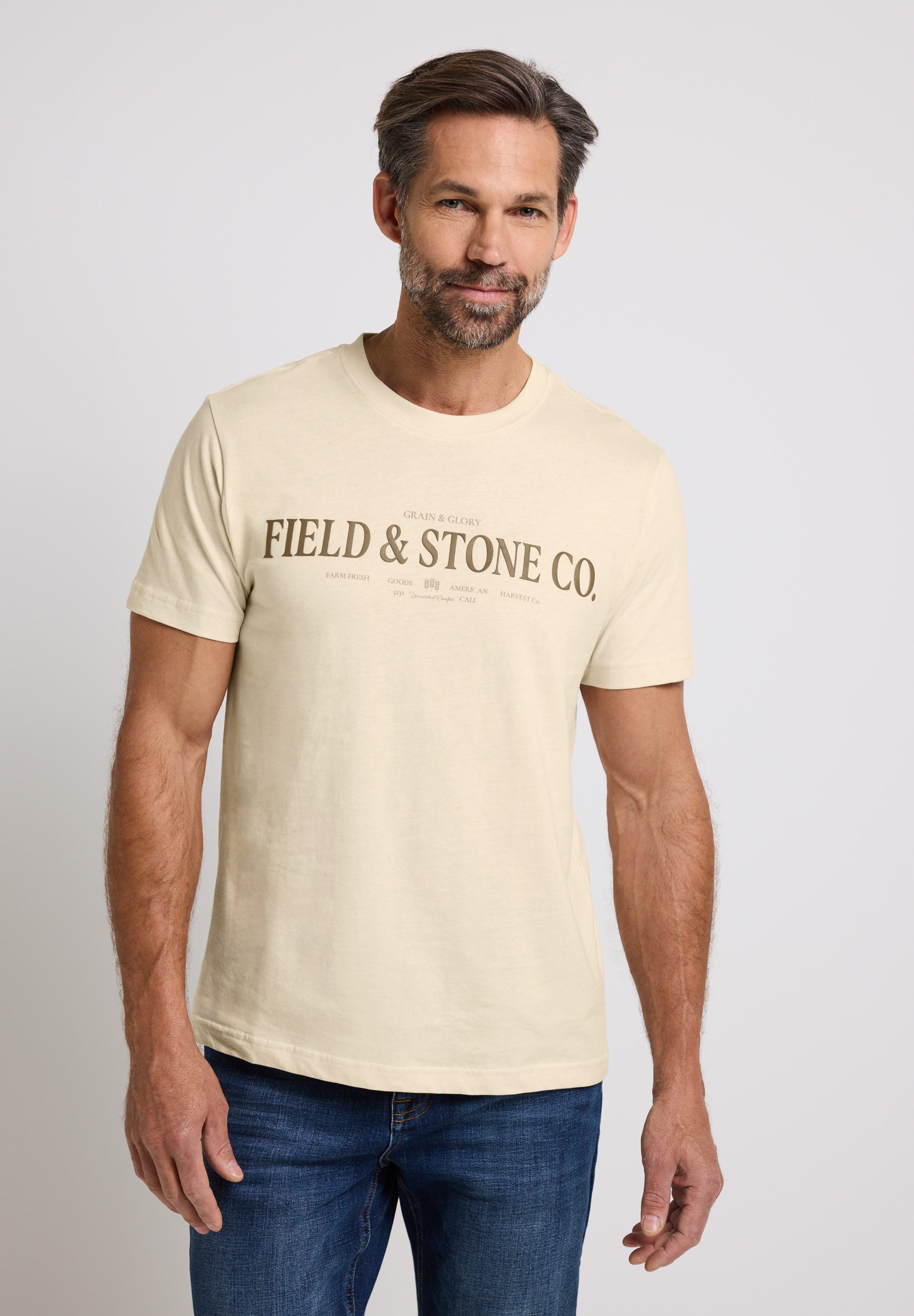 STREET ONE MEN T-Shirt mit Rundhalsausschnitt