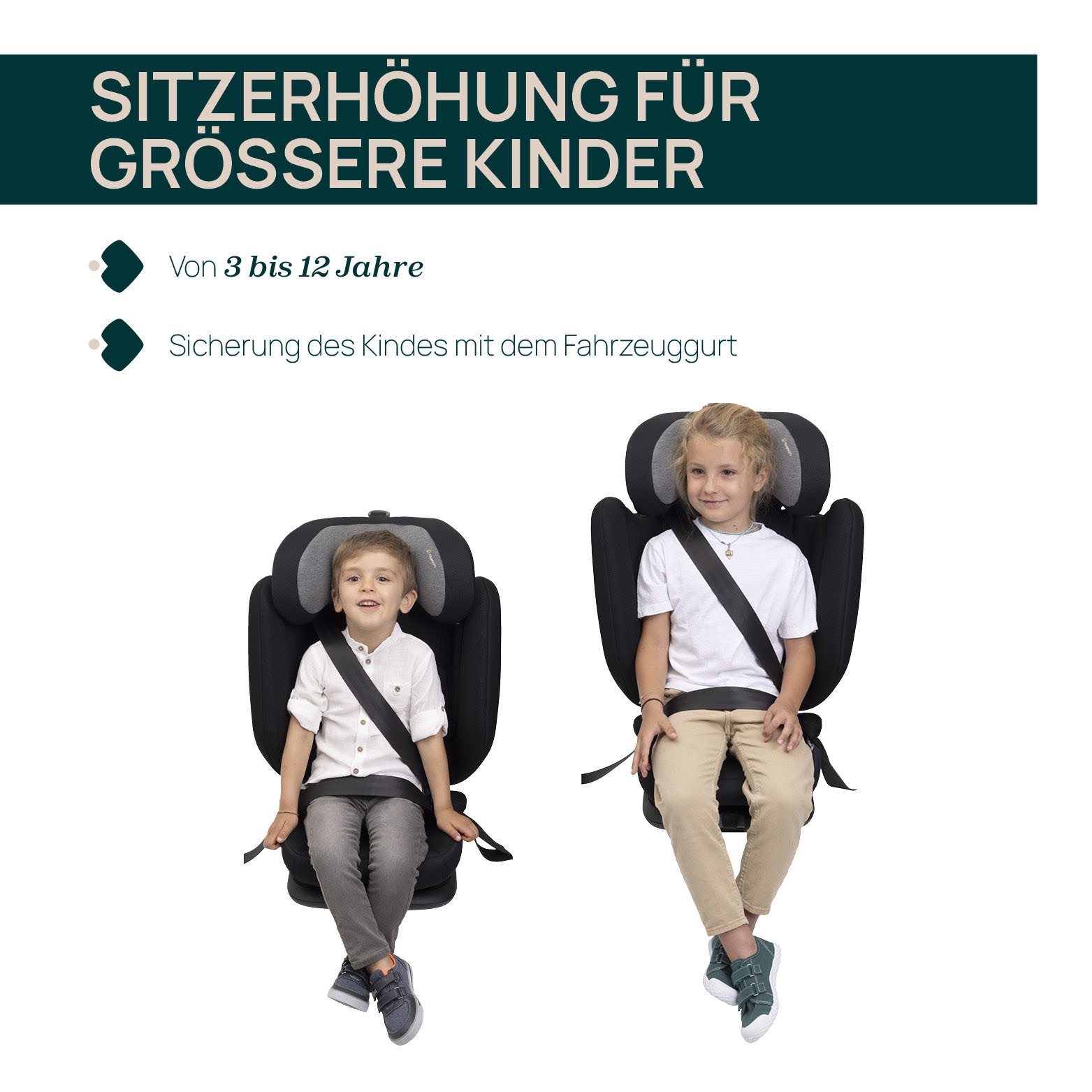 Chicco Autokindersitz Fold & Go I-Size, ab: 3 Jahren, bis: 12 Jahren, ab: 100 cm, bis: 150 cm