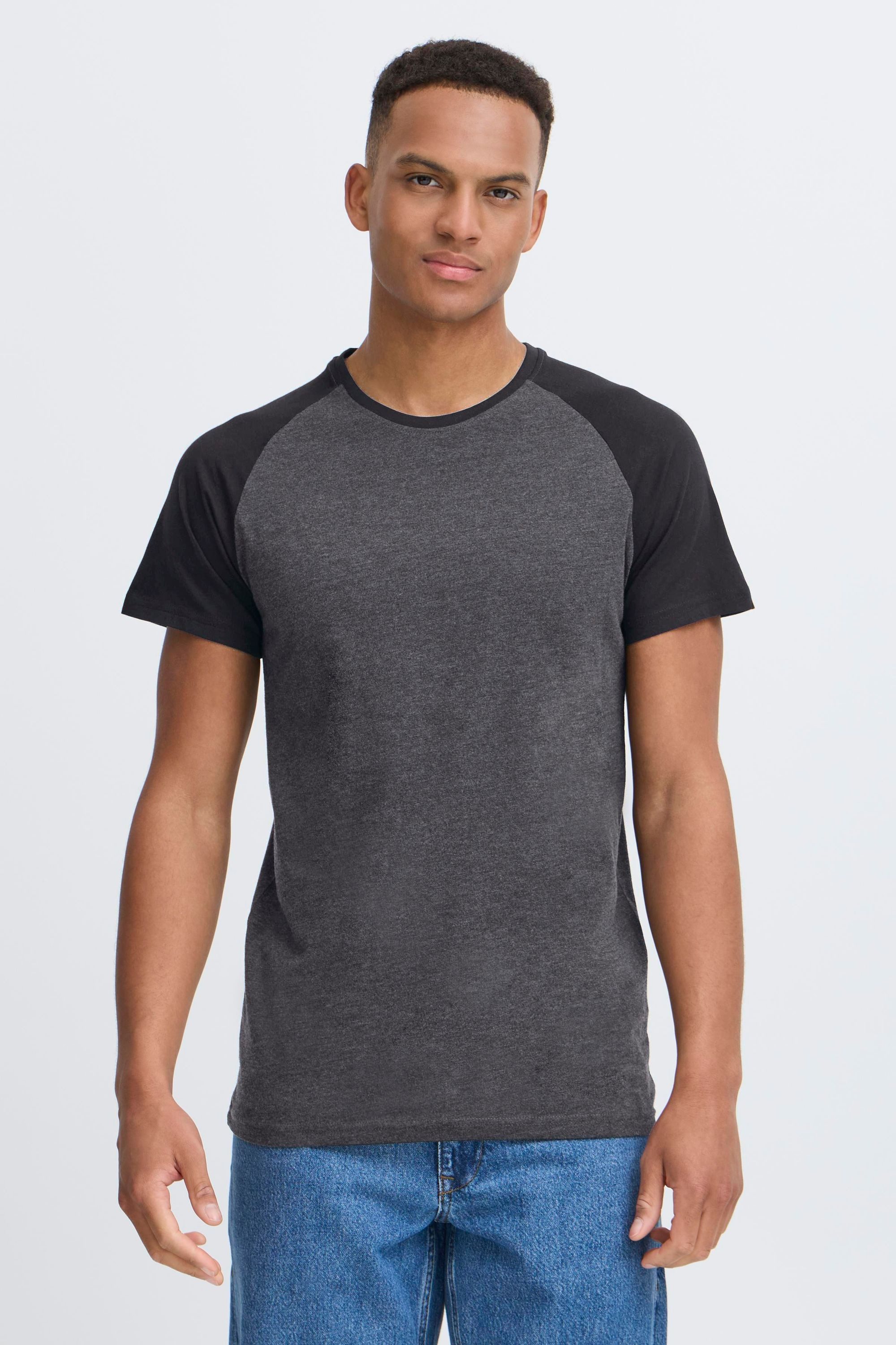 !Solid Rundhalsshirt SDBastian Kurzarmshirt im Baseball-Look günstig online kaufen