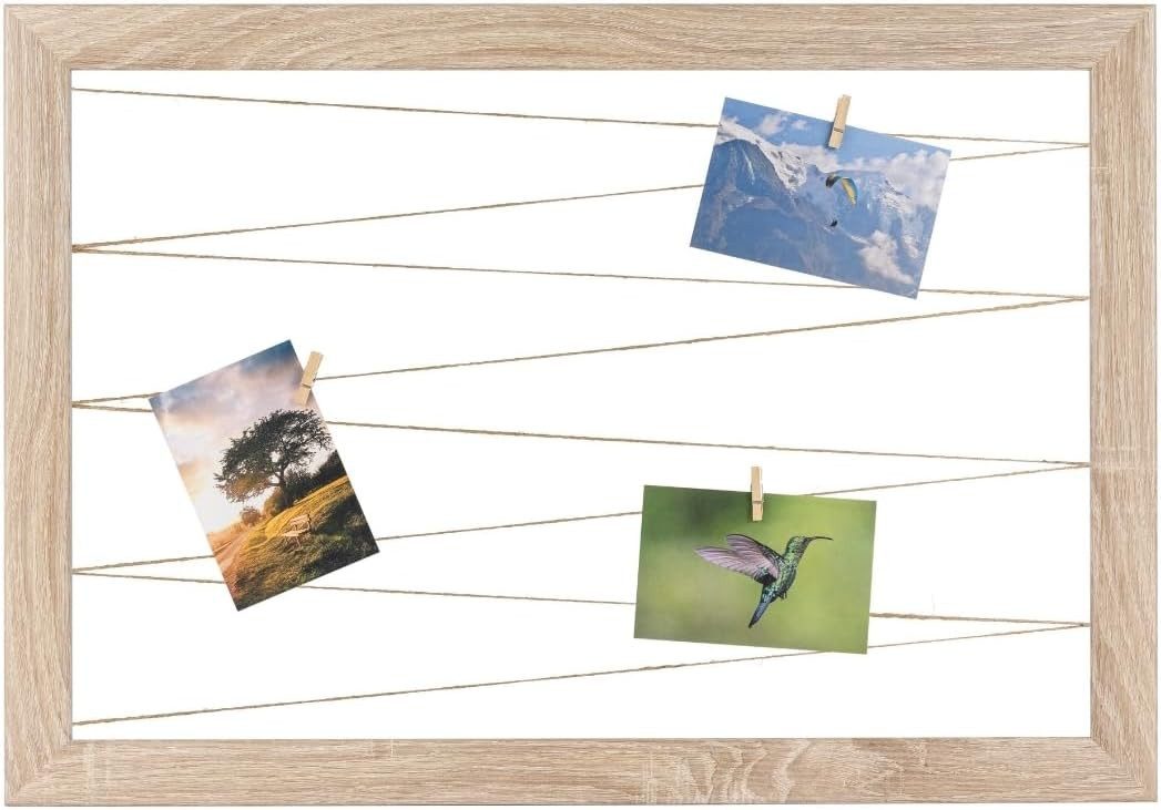 Clamaro Bilderrahmen, Fotohalter Pinnwand Fotorahmen Eiche günstig online kaufen