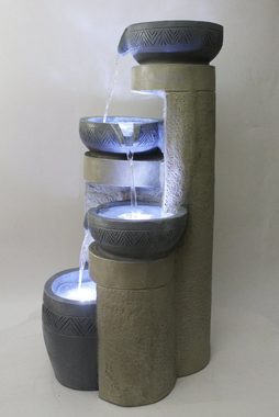 Arnusa Gartenbrunnen »Springbrunnen BK852 80 cm Kaskade«, mit LED Beleuchtung Komplett Set