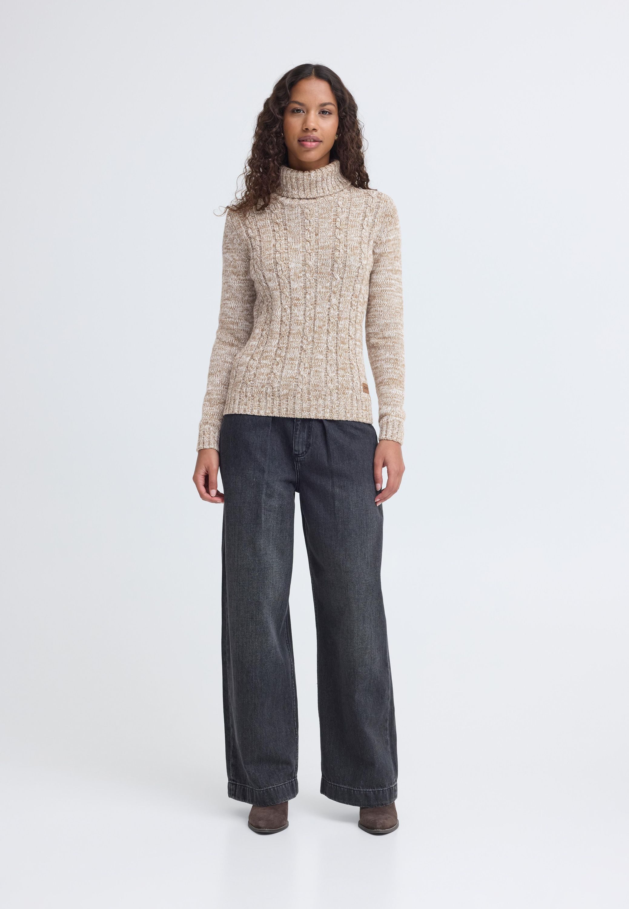 OXMO Rollkragenpullover OXPhilipa Strickpullover mit Rollkragen